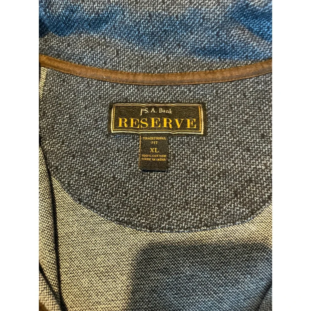 Mens Gray Quarter Zip‎ Pullover Sweater with Elbow Patches